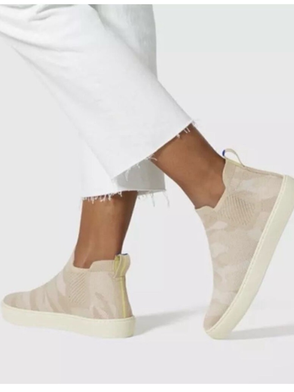 Rothy’s The Chelsea Boot Beige Sand Camouflage 8